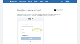 
                            9. I can't access my account – Help Center