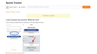 
                            7. I can't access my account. What do I do? - Sports Tracker Support