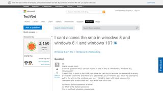 
                            2. I cant access the smb in winodws 8 and windows 8.1 and windows 10 ...