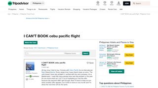 
                            13. I CAN'T BOOK cebu pacific flight - Philippines Forum - TripAdvisor