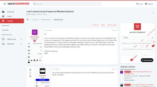
                            6. I can't connect to my Freenas via Windows Explorer | Tom's ...