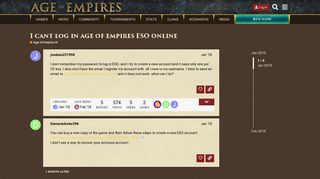 
                            5. I cant log in age of empires ESO online - Age of Empires III - Age ...