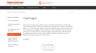 
                            3. I Can't Log in – BoilerJuice