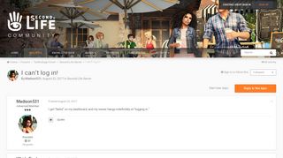 
                            4. I can't log in! - Second Life Server - SecondLife Community