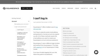 
                            11. I can't log in – Squarespace Help