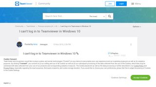 
                            2. I can't log in to Teamviewer in Windows 10 - TeamViewer Community