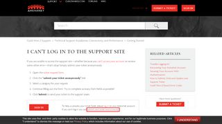 
                            10. I Can't Log In to the Support Site – Guild Wars 2 Support