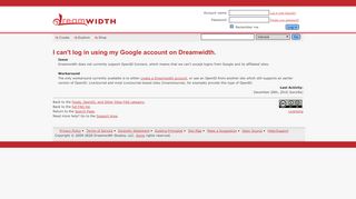 
                            11. I can't log in using my Google account on Dreamwidth.