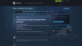 
                            2. I can't log in using my Square Enix account :: FINAL FANTASY XIV ...