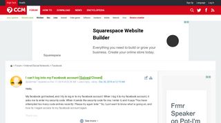 
                            3. I can't log into my Facebook account [Solved] - Ccm.net