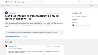 
                            6. I can't log into my Microsoft account on my HP laptop in Windows ...