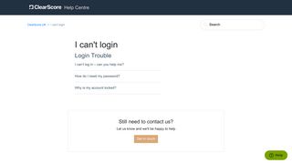
                            4. I can't login – ClearScore UK