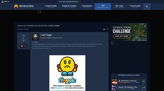 
                            10. I can't login :: League of Legends (LoL) QnA on MOBAFire