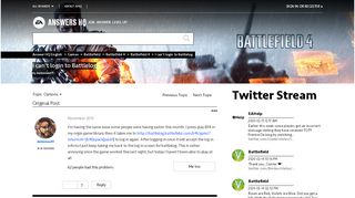 
                            11. I can't login to Battlelog - Answer HQ