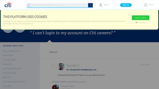 
                            8. I can't login to my account on Citi careers? | Citi Graduate ...