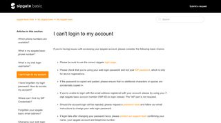 
                            9. I can't login to my account – sipgate basic Help