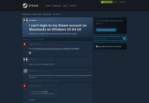 
                            10. I can't login to my Steam account on Bluestacks on ...