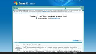 
                            3. I can't login to my user account! Help! Solved - Windows 7 Help Forums