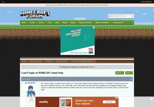 
                            11. I can't login to ROBLOX I need help - General Gaming - Off Topic ...