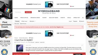 
                            9. I Can't Post On MyBB!!! | MyBroadband