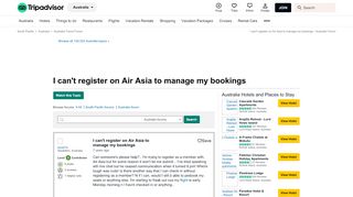 
                            13. I can't register on Air Asia to manage my bookings - Australia ...