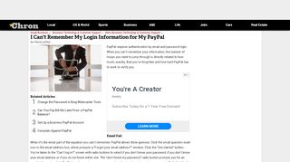 
                            9. I Can't Remember My Login Information for My PayPal | ...