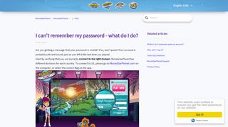 
                            9. I can't remember my password - what do I do? – MovieStarPlanet