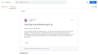 
                            7. I can't sign in as a different user!!! - Google Product Forums