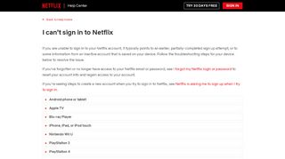 
                            13. I can't sign in to Netflix - Netflix Help Center