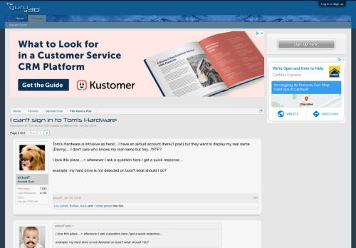 
                            9. I can't sign in to Tom's Hardware | Page 2 | guru3D Forums