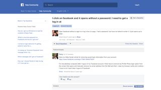 
                            12. I click on facebook and it opens without a password. I need to get a ...