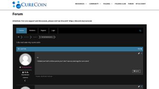 
                            10. I do not see my cure coin – Support – Curecoin.net Forum