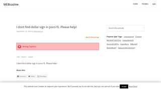 
                            9. I dont find dollar sign in poco f1. Please help! - WEBCAZINE