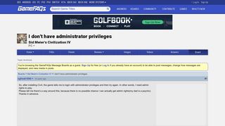 
                            9. I don't have administrator privileges - Sid Meier's Civilization IV ...