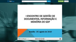 
                            12. I ENCONTRO DE GESTÃO DE DOCUMENTOS, INFORMAÇÃO E ...