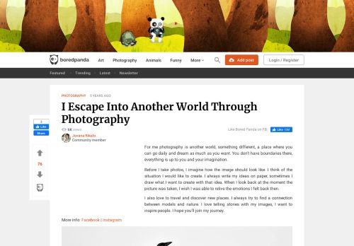 
                            10. I Escape Into Another World Through Photography | Bored Panda