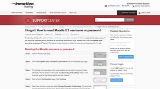 
                            9. I forgot / How to reset Moodle 2.3 username or password | InMotion ...