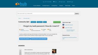 
                            8. I forgot my iweb password. How do i reset it? | Web Hosting Hub