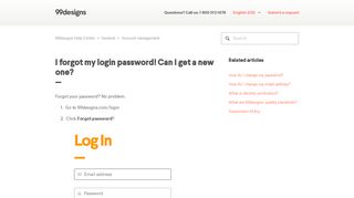 
                            2. I forgot my login password! Can I get a new one? – 99designs Help ...