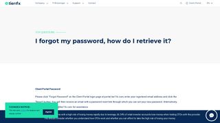
                            12. I forgot my password, how do I retrieve it? - Tier1fx, the new ...