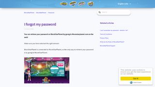 
                            8. I forgot my password – MovieStarPlanet