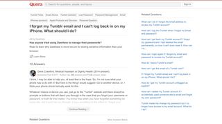 
                            7. I forgot my Tumblr email and I can't log back in on my iPhone ...