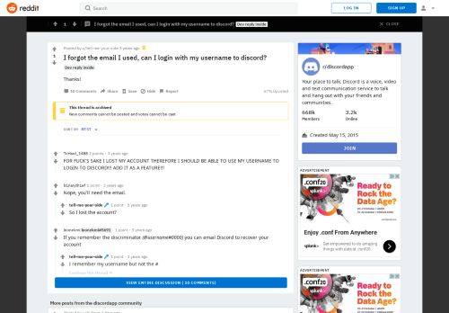 
                            1. I forgot the email I used, can I login with my username to discord ...