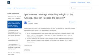 
                            6. I get an error message when I try to login on the iOS app ... - Jellynote