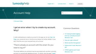 
                            11. I get an error when I try to create my account. Why? – Help Center ...