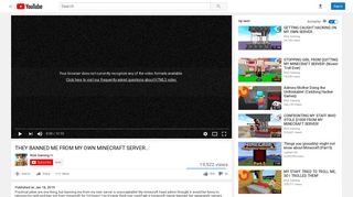 
                            12. I GOT BANNED FROM MY OWN MINECRAFT SERVER... - YouTube