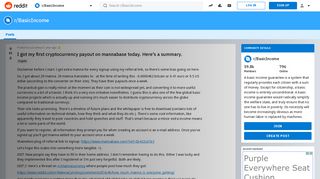 
                            8. I got my first cryptocurrency payout on mannabase today. Here's a ...