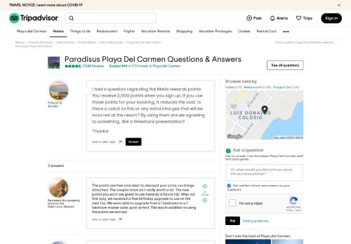 
                            9. I had a question regarding the Melia rewards... - TripAdvisor