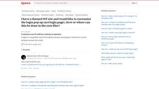 
                            12. I have a themed WP site and would like to customize the login pop ...