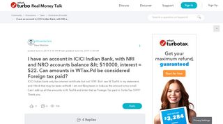 
                            9. I have an account in ICICI Indian Bank, with NRI and NRO account ...